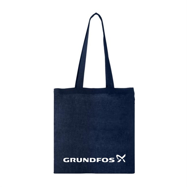 Shopping Bag, Cotton, Navy