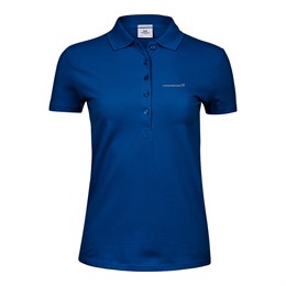 Luxury Stretch Polo, Indigo Blue, Women