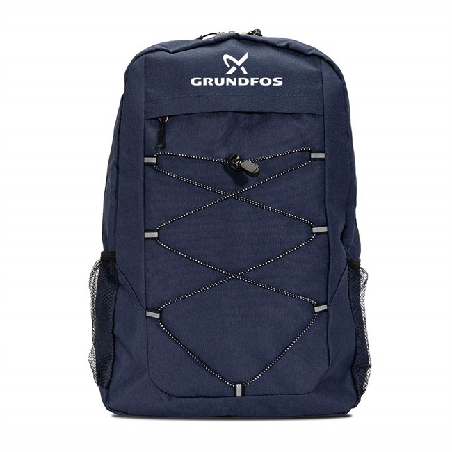 Backpack in 600D RPET-polyester, Navy