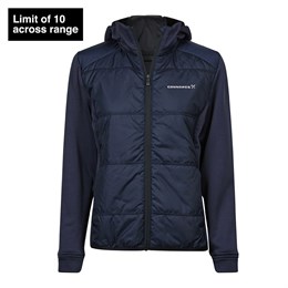 Women's Hybrid Stretch Hooded Jacket, Navy  ALL SIZES AVAILABLE