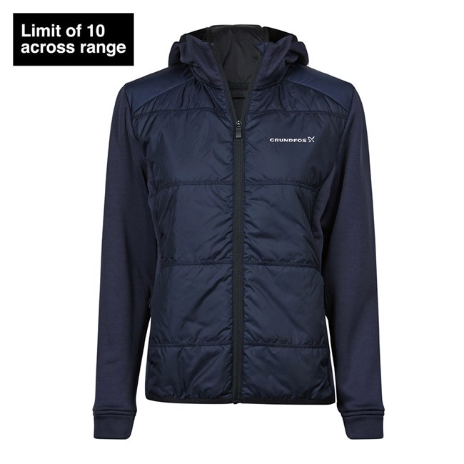 Women\'s Hybrid Stretch Hooded Jacket, Navy  