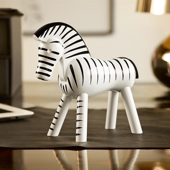 Kay Bojesen, Zebra, Black/White, 14 Cm.